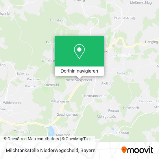 Milchtankstelle Niederwegscheid Karte