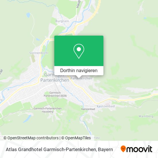 Atlas Grandhotel Garmisch-Partenkirchen Karte