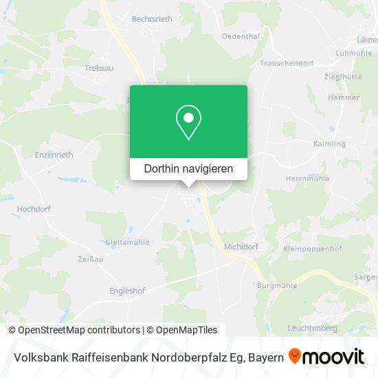 Volksbank Raiffeisenbank Nordoberpfalz Eg Karte