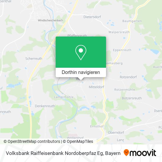 Volksbank Raiffeisenbank Nordoberpfaz Eg Karte