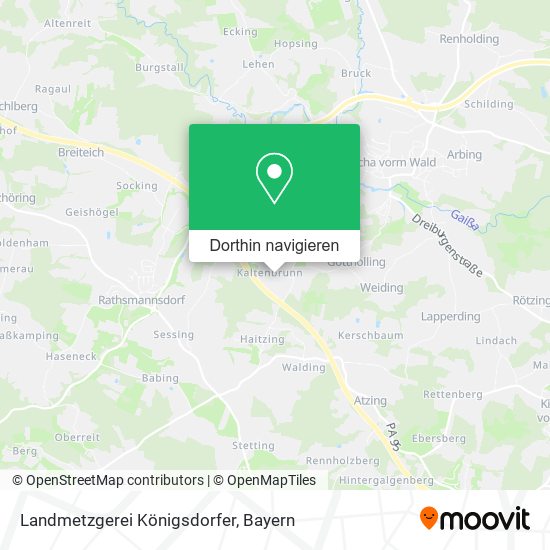 Landmetzgerei Königsdorfer Karte