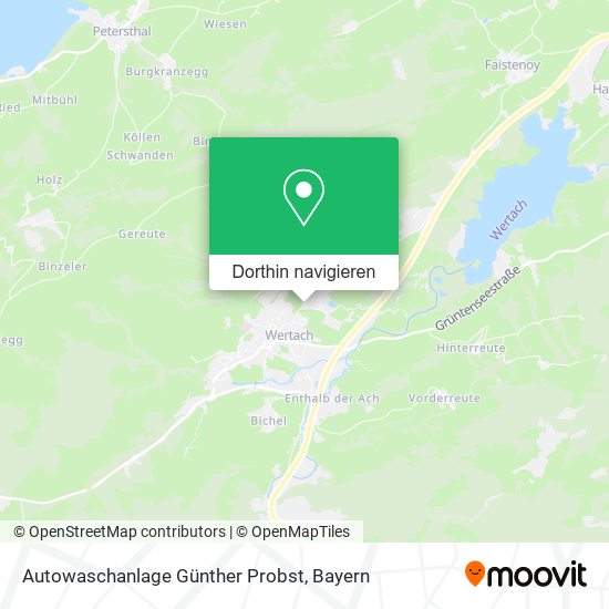 Autowaschanlage Günther Probst Karte