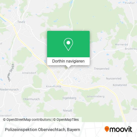 Polizeiinspektion Oberviechtach Karte