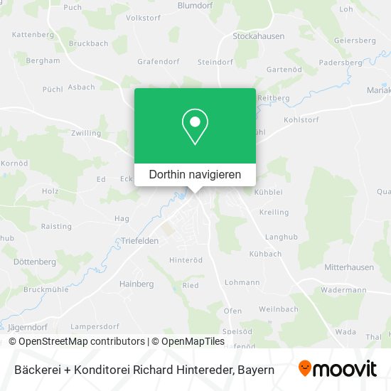 Bäckerei + Konditorei Richard Hintereder Karte