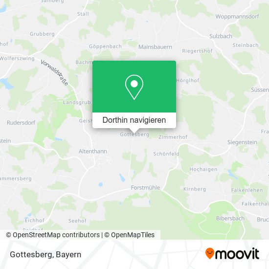 Gottesberg Karte