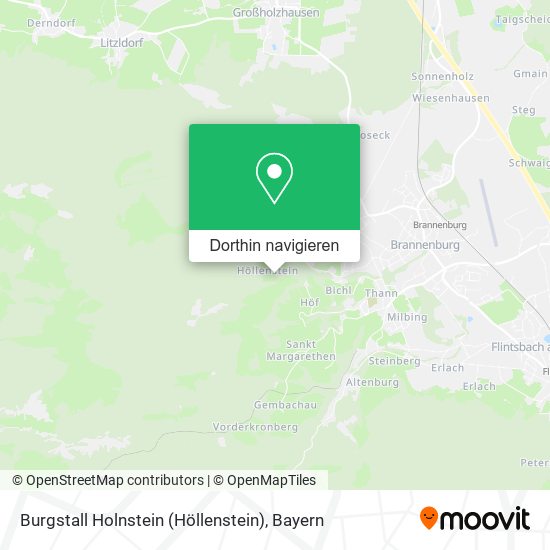 Burgstall Holnstein (Höllenstein) Karte