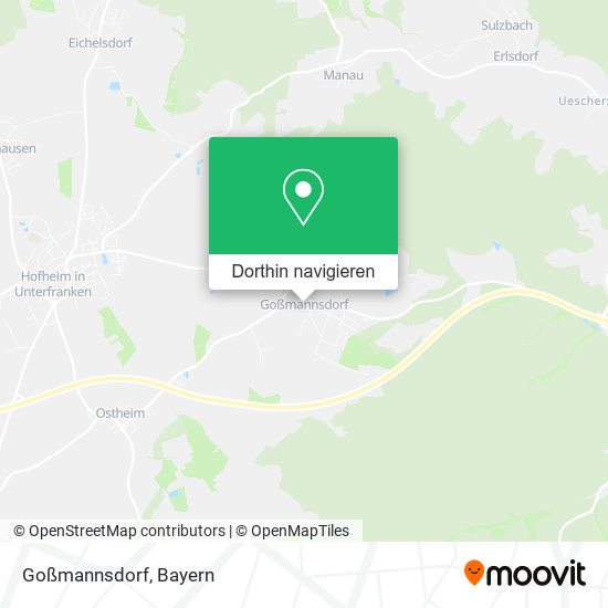 Goßmannsdorf Karte