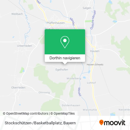 Stockschützen-/Basketballplatz Karte