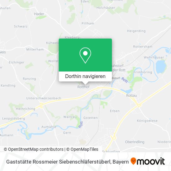 Gaststätte Rossmeier Siebenschläferstüberl Karte