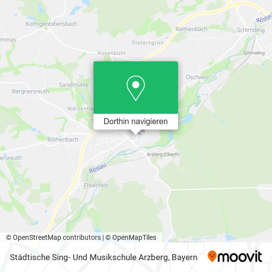 Städtische Sing- Und Musikschule Arzberg Karte