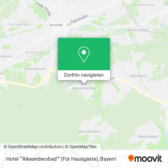 Hotel ""Alexandersbad"" (Für Hausgäste) Karte