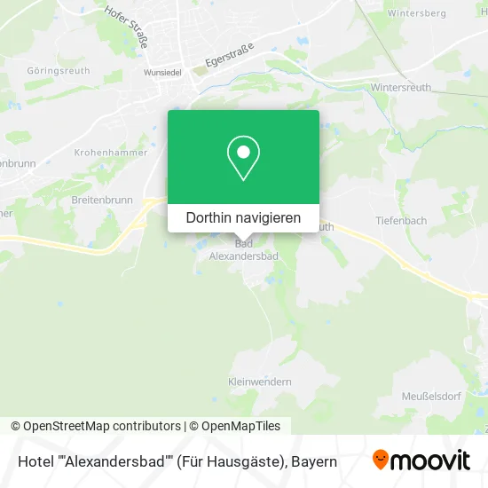 Hotel ""Alexandersbad"" (Für Hausgäste) Karte