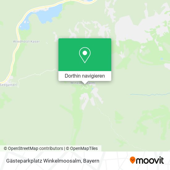 Gästeparkplatz Winkelmoosalm Karte