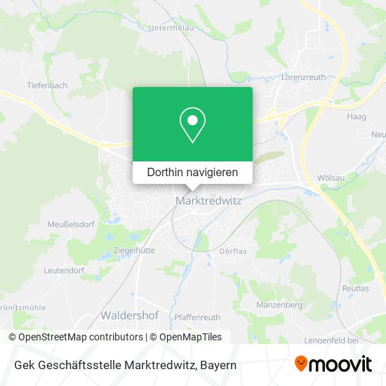 Gek Geschäftsstelle Marktredwitz Karte