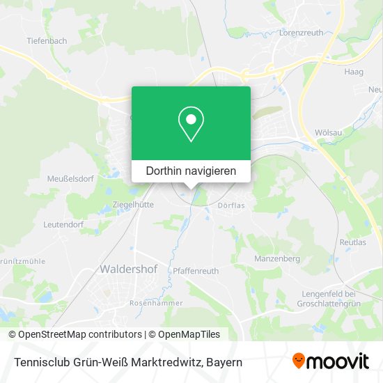 Tennisclub Grün-Weiß Marktredwitz Karte