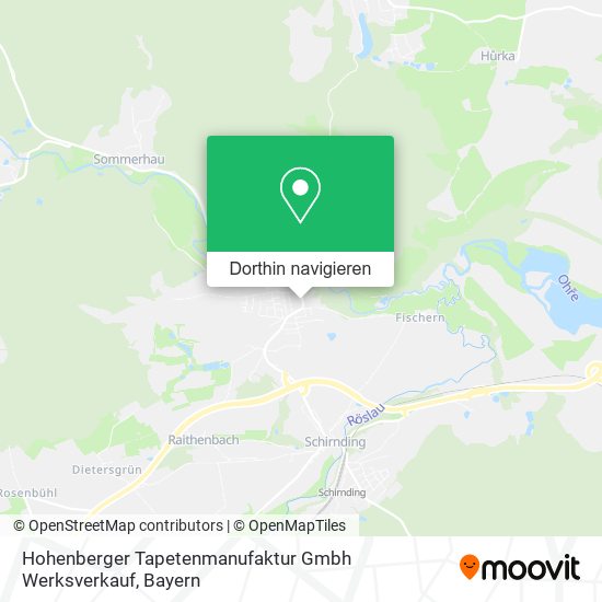 Hohenberger Tapetenmanufaktur Gmbh Werksverkauf Karte