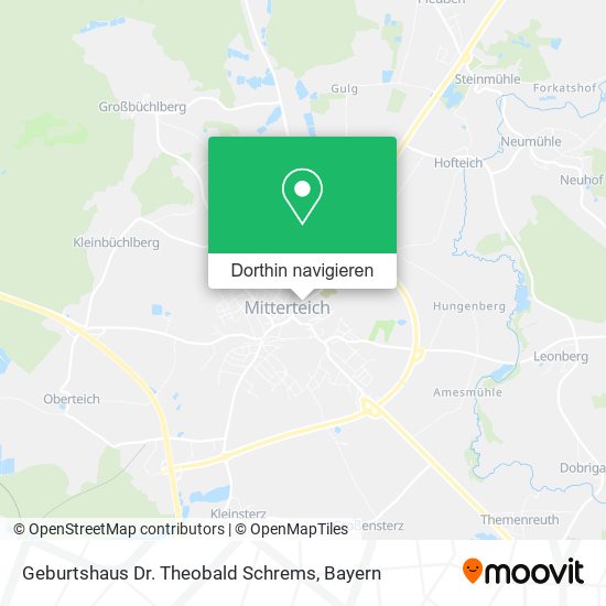 Geburtshaus Dr. Theobald Schrems Karte
