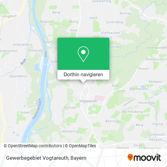 Gewerbegebiet Vogtareuth Karte