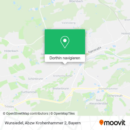 Wunsiedel, Abzw Krohenhammer 2 Karte