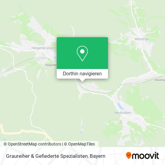Graureiher & Gefiederte Spezialisten Karte