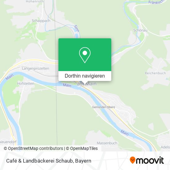 Café & Landbäckerei Schaub Karte