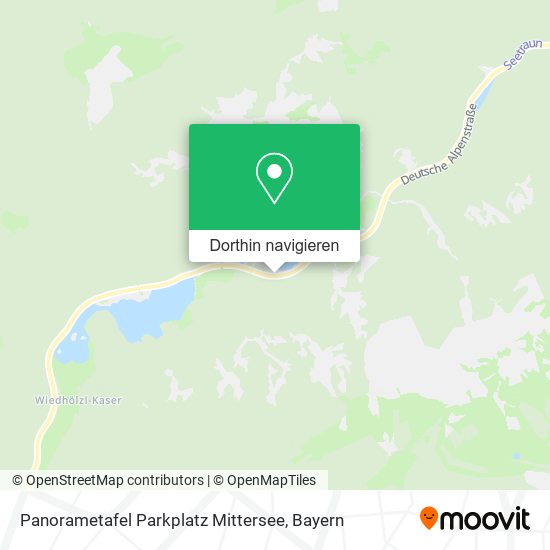 Panorametafel Parkplatz Mittersee Karte