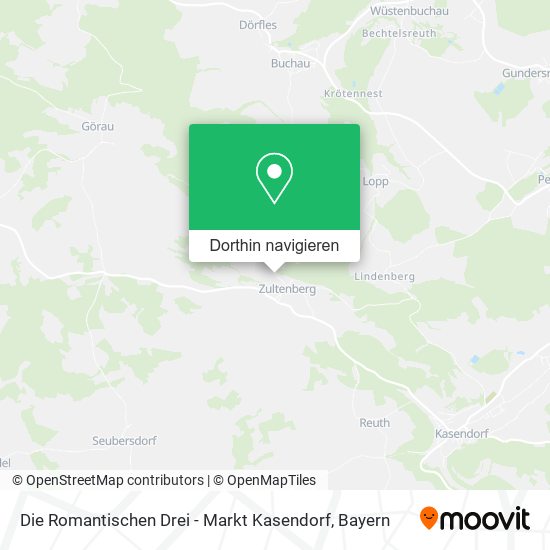 Die Romantischen Drei - Markt Kasendorf Karte