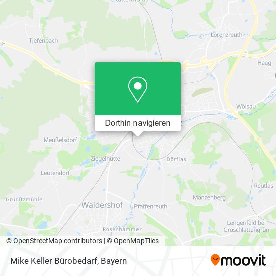 Mike Keller Bürobedarf Karte