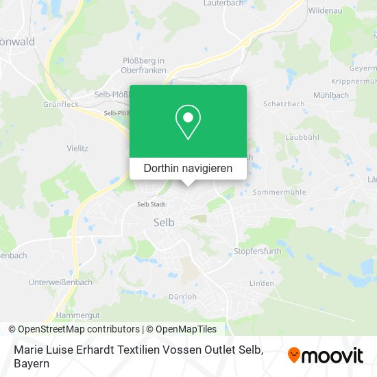 Marie Luise Erhardt Textilien Vossen Outlet Selb Karte