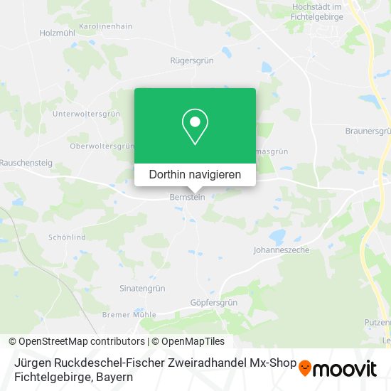 Jürgen Ruckdeschel-Fischer Zweiradhandel Mx-Shop Fichtelgebirge Karte