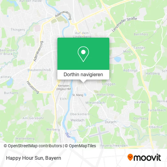 Happy Hour Sun Karte