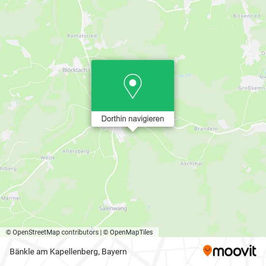 Bänkle am Kapellenberg Karte