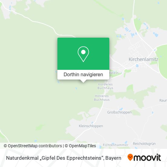 Naturdenkmal „Gipfel Des Epprechtsteins“ Karte