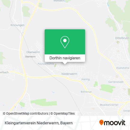 Kleingartenverein Niederwerrn Karte