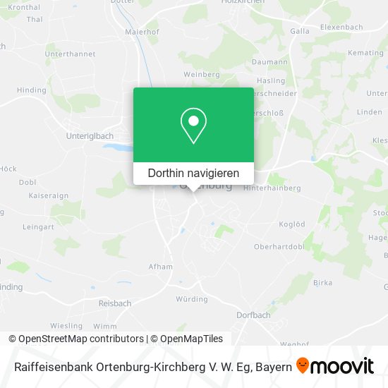 Raiffeisenbank Ortenburg-Kirchberg V. W. Eg Karte
