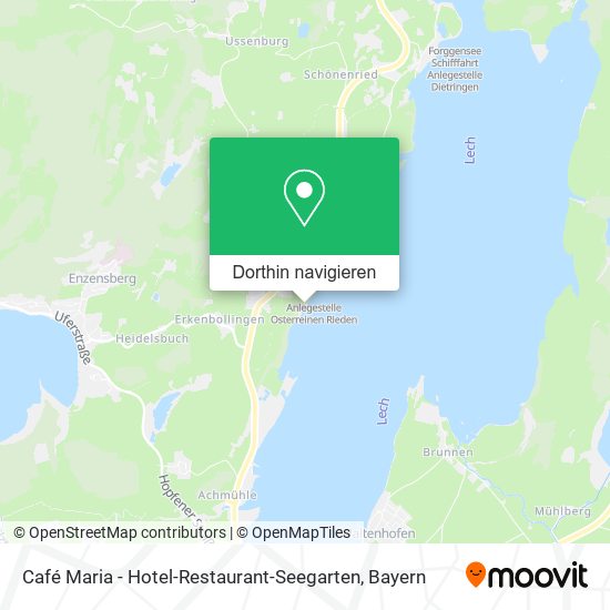 Café Maria - Hotel-Restaurant-Seegarten Karte