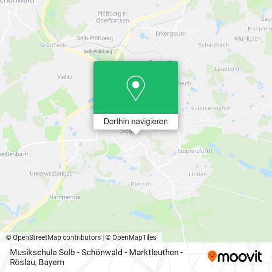 Musikschule Selb - Schönwald - Marktleuthen - Röslau Karte