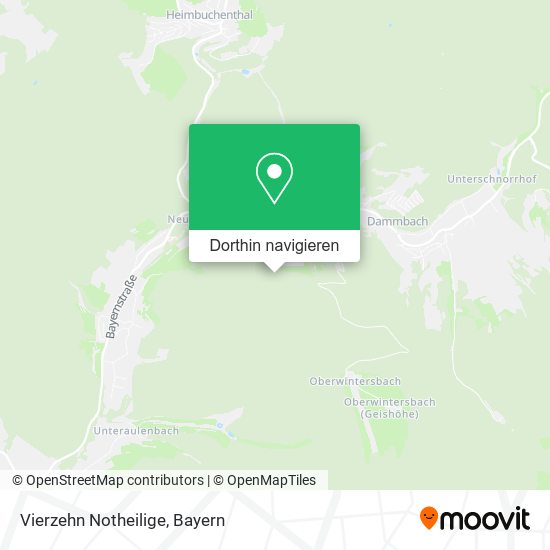 Vierzehn Notheilige Karte