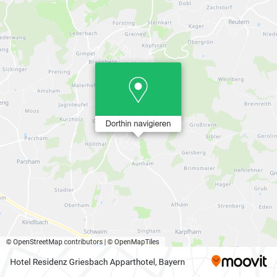 Hotel Residenz Griesbach Apparthotel Karte