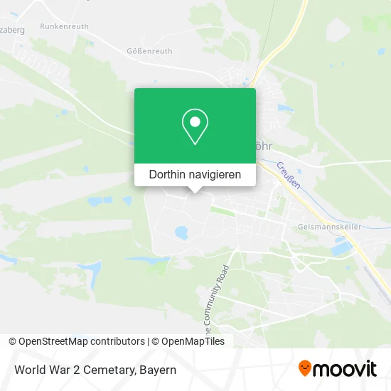 World War 2 Cemetary Karte