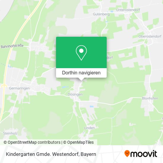 Kindergarten Gmde. Westendorf Karte