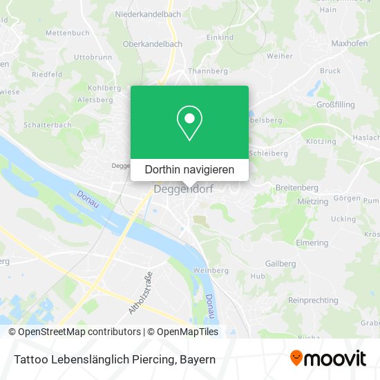 Tattoo Lebenslänglich Piercing Karte