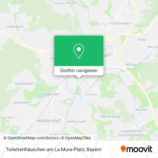 Toilettenhäuschen am La Mure-Platz Karte
