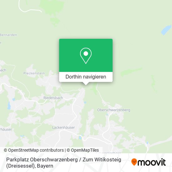 Parkplatz Oberschwarzenberg / Zum Witikosteig (Dreisessel) Karte
