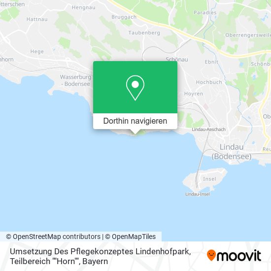 Umsetzung Des Pflegekonzeptes Lindenhofpark, Teilbereich ""Horn"" Karte