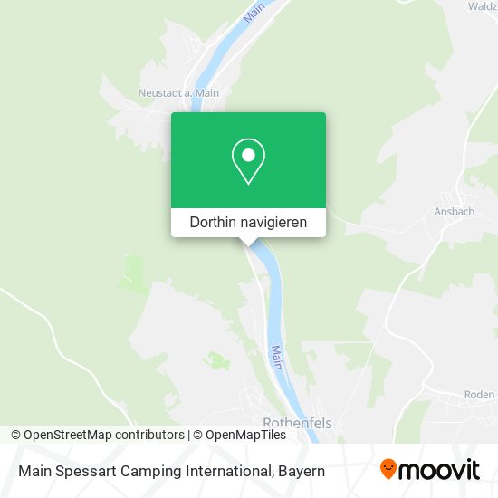 Main Spessart Camping International Karte