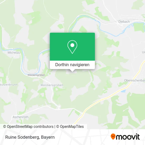 Ruine Sodenberg Karte