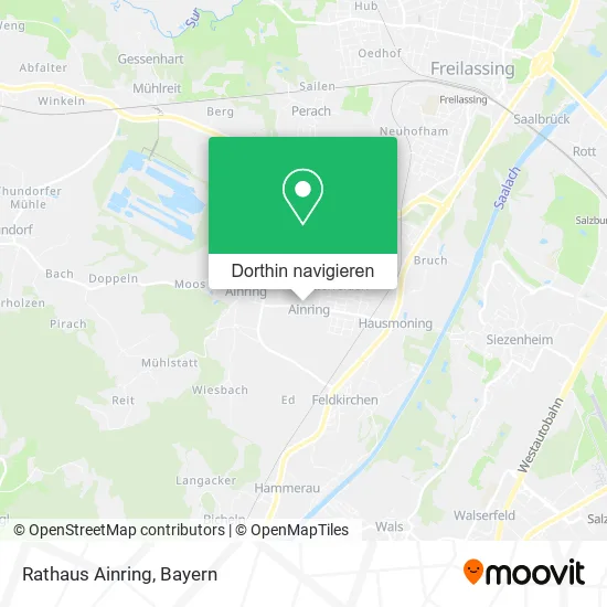 Rathaus Ainring Karte