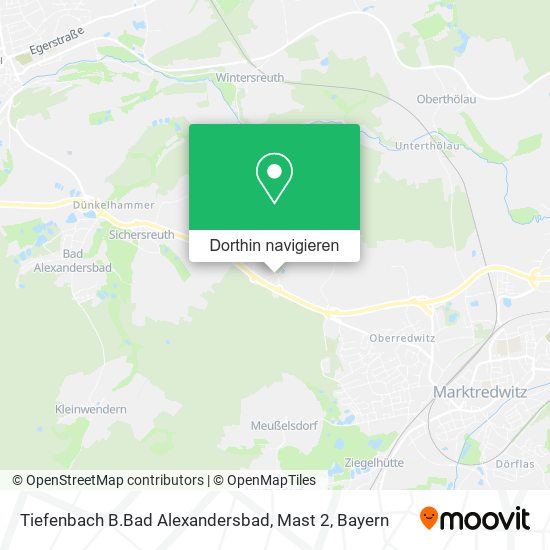 Tiefenbach B.Bad Alexandersbad, Mast 2 Karte