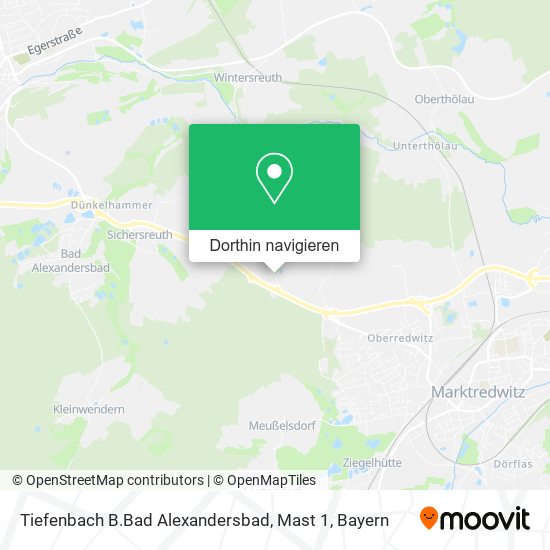 Tiefenbach B.Bad Alexandersbad, Mast 1 Karte